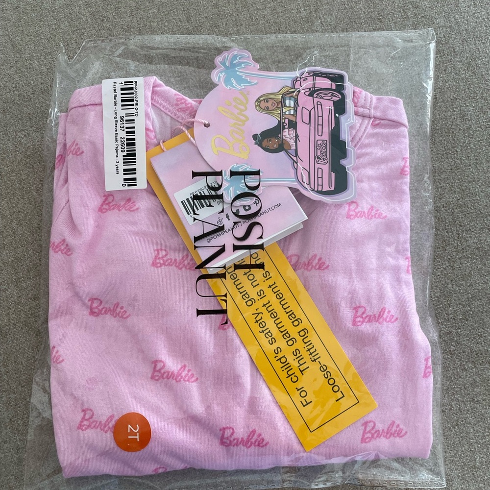 NIB Posh Peanut Barbie Long Sleeve/Pants Pajamas - Size 2T